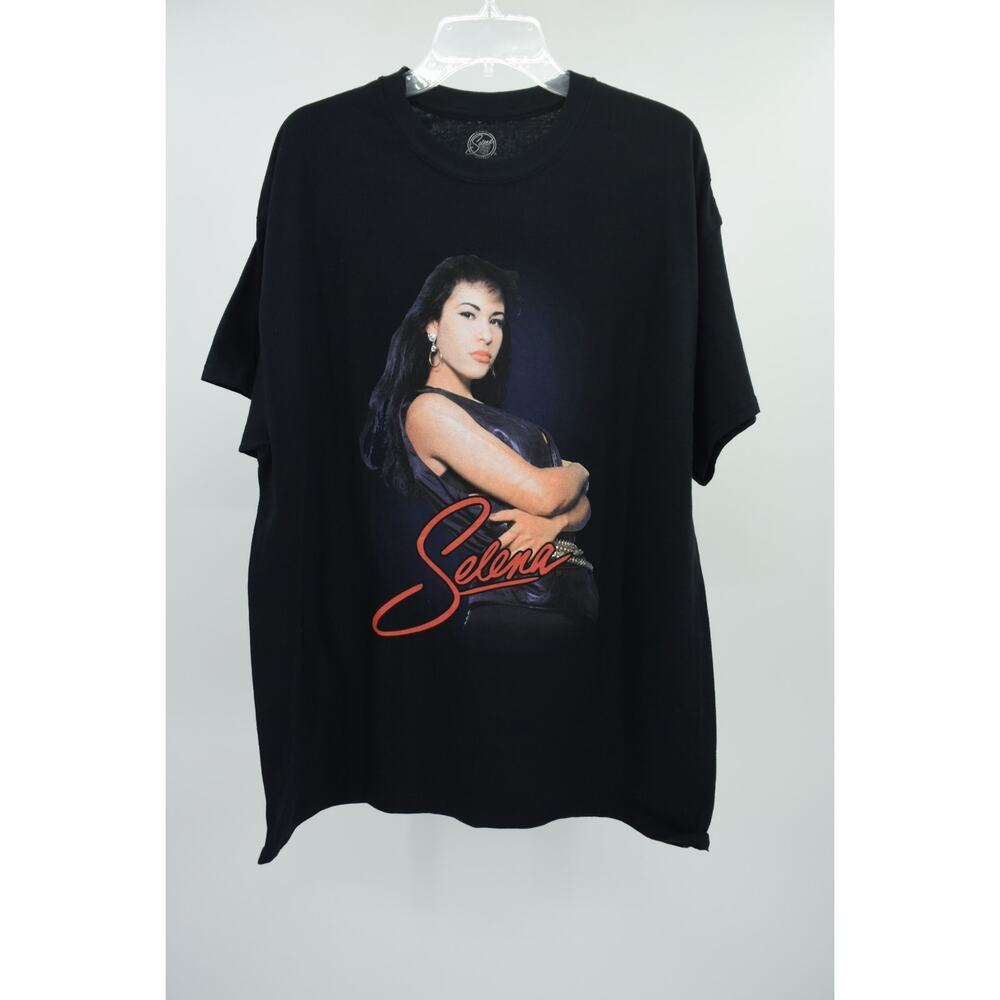 Selena Official Merchandise Black Graphic Crew Neck T-Shirt Plus Size 1X